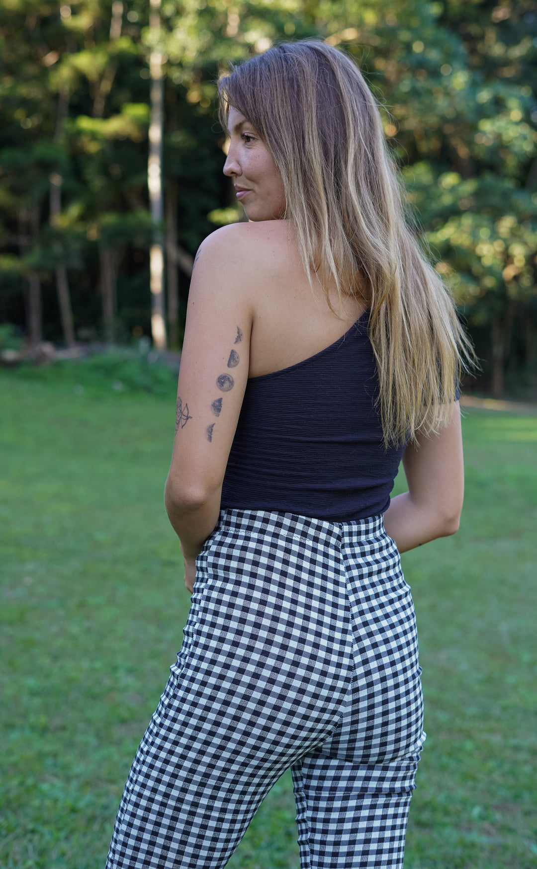 Gingham Marilyn cropped bells