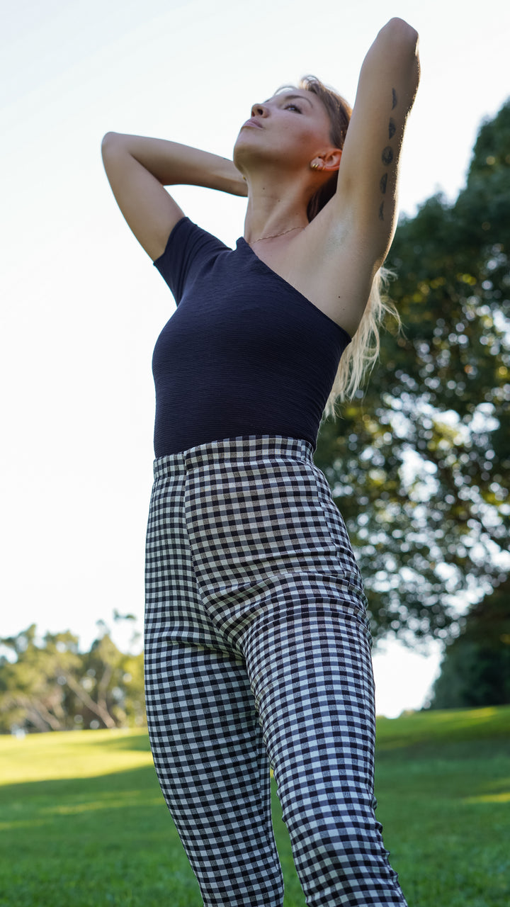 Gingham Marilyn cropped bells