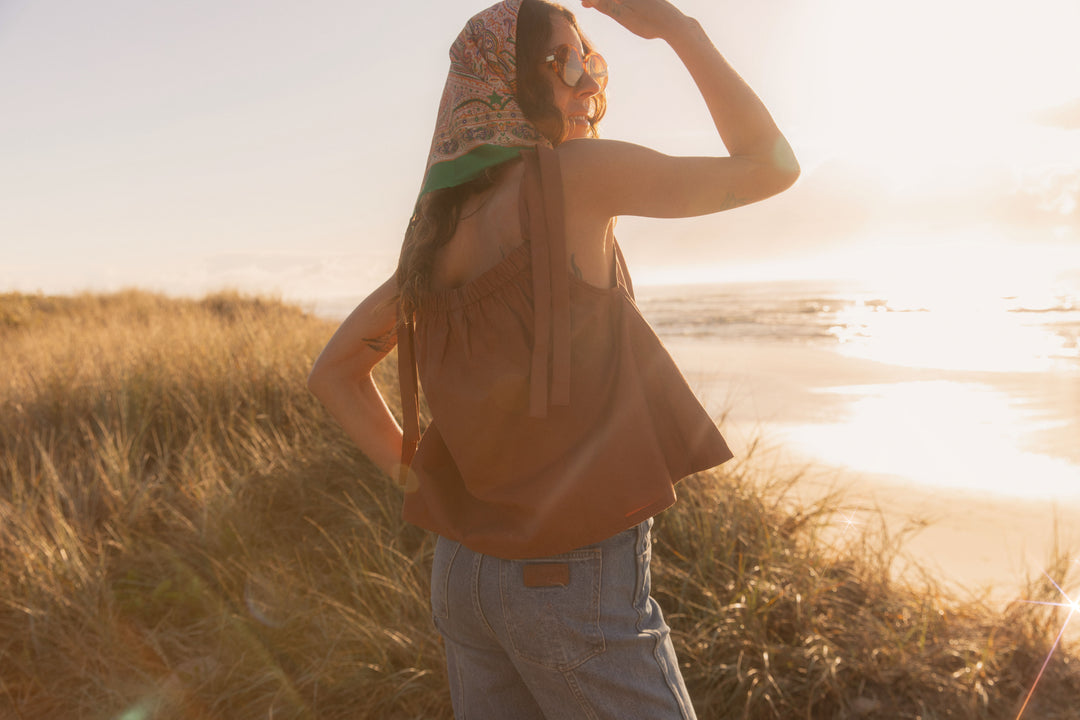 Brown BabyDoll Top