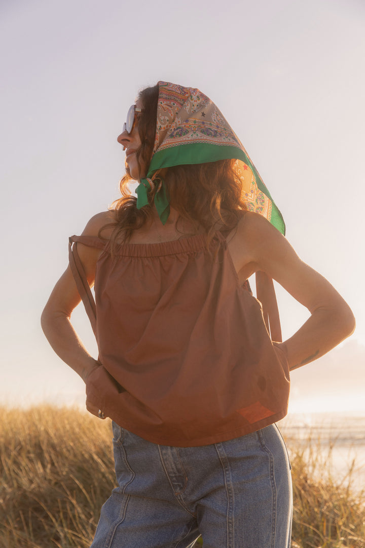 Brown BabyDoll Top