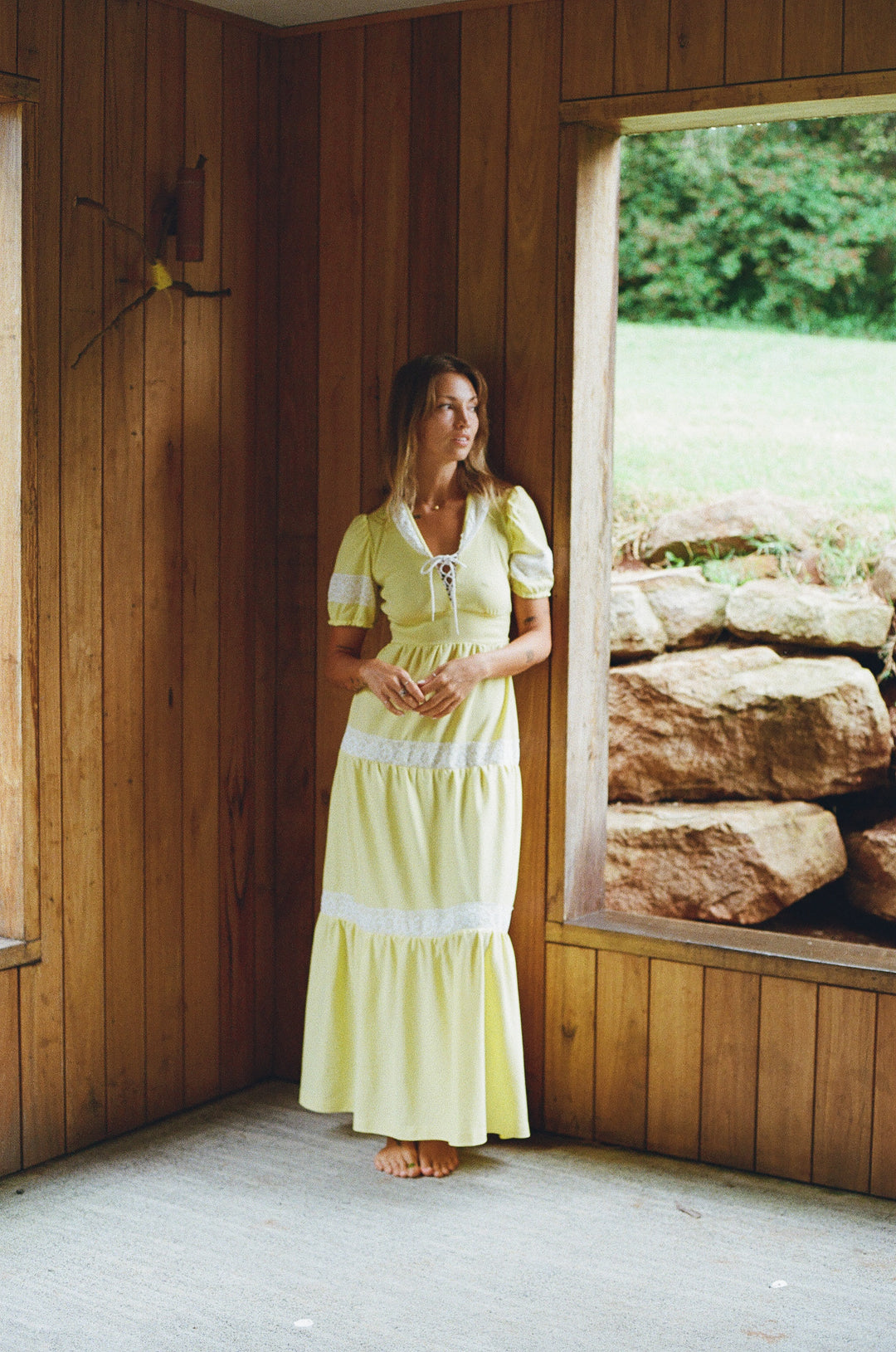 Lemon Vintage prairie dress